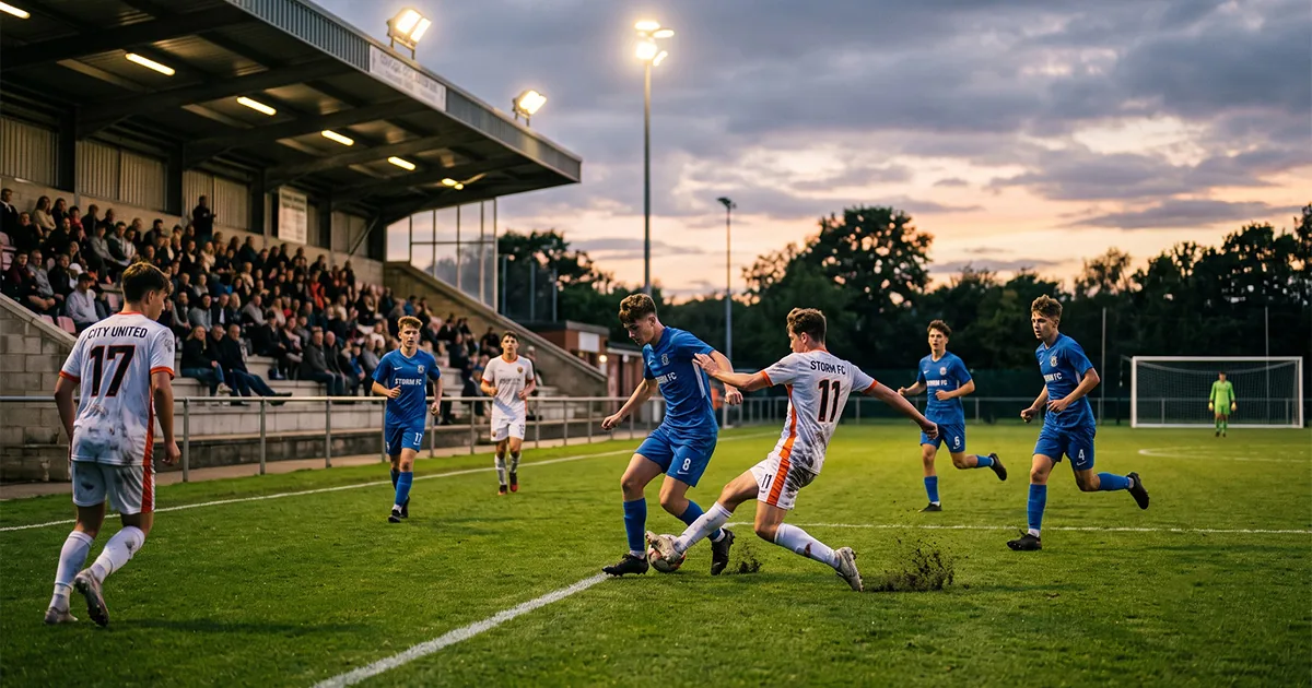 Tournament staffing and athlete safety at a youth soccer event Youth soccer players compete at an evening tournament, the kind of event where tournament staffing and athlete safety planning matters.